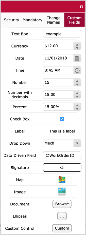 Custom Field Options on God Mode