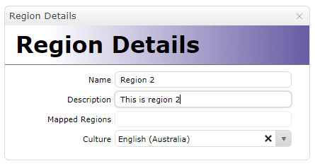 Create a new Region