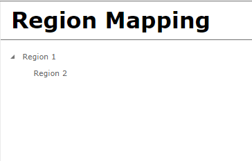 Region Mapping Example
