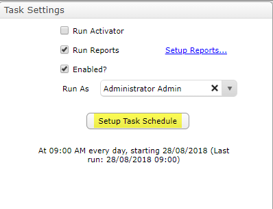 Task Settings