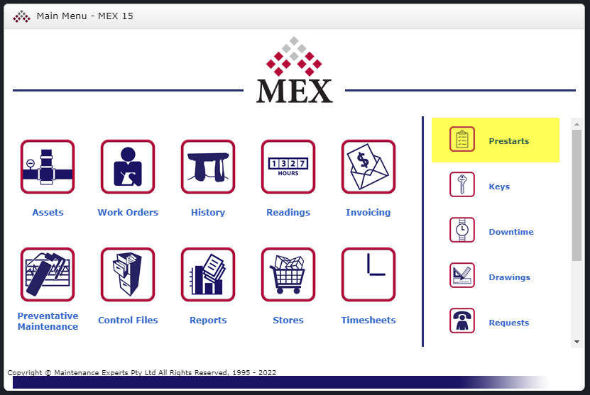 Add Prestarts to the MEX Main Menu