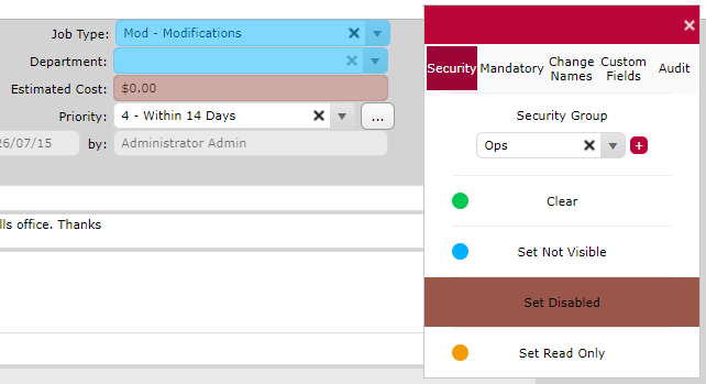 Setting up Security in MEX Ops