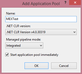 Add Application Pool