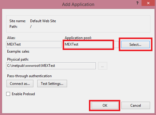 Add Application Pool To Site