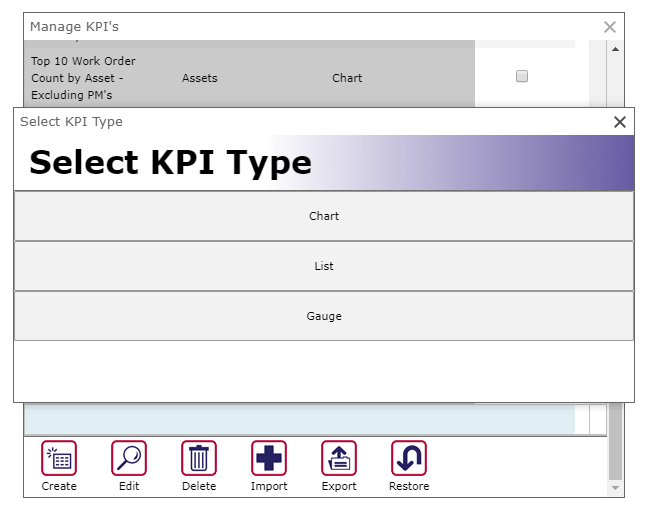 Select KPI Type