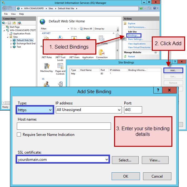 Site Binding Setup