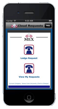 MEX Maintenance Software Cloud Requests Interface