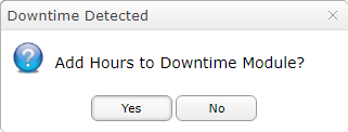 Downtime Detection Prompt