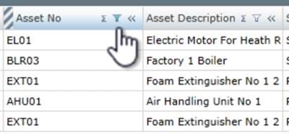 Column Filter