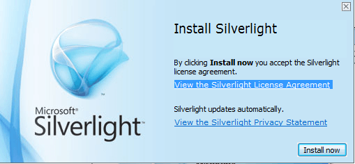 MEX Installing Silverlight 3