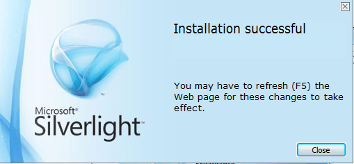 MEX Installing Silverlight 5