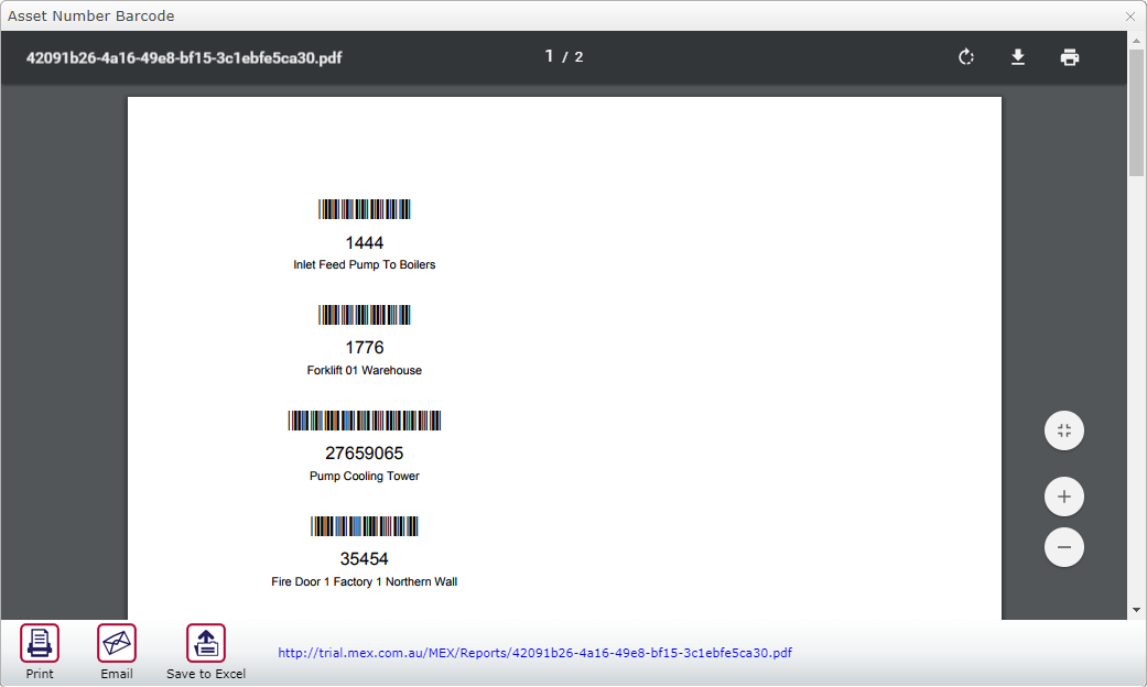 Correct Barcoding Report