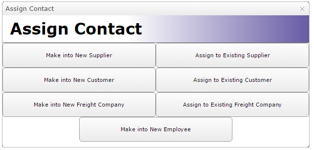 Assign Contact Form in MEX