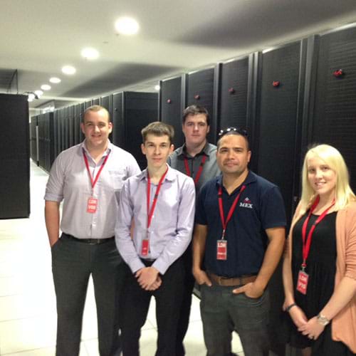 MEX staff Visiting Data Center
