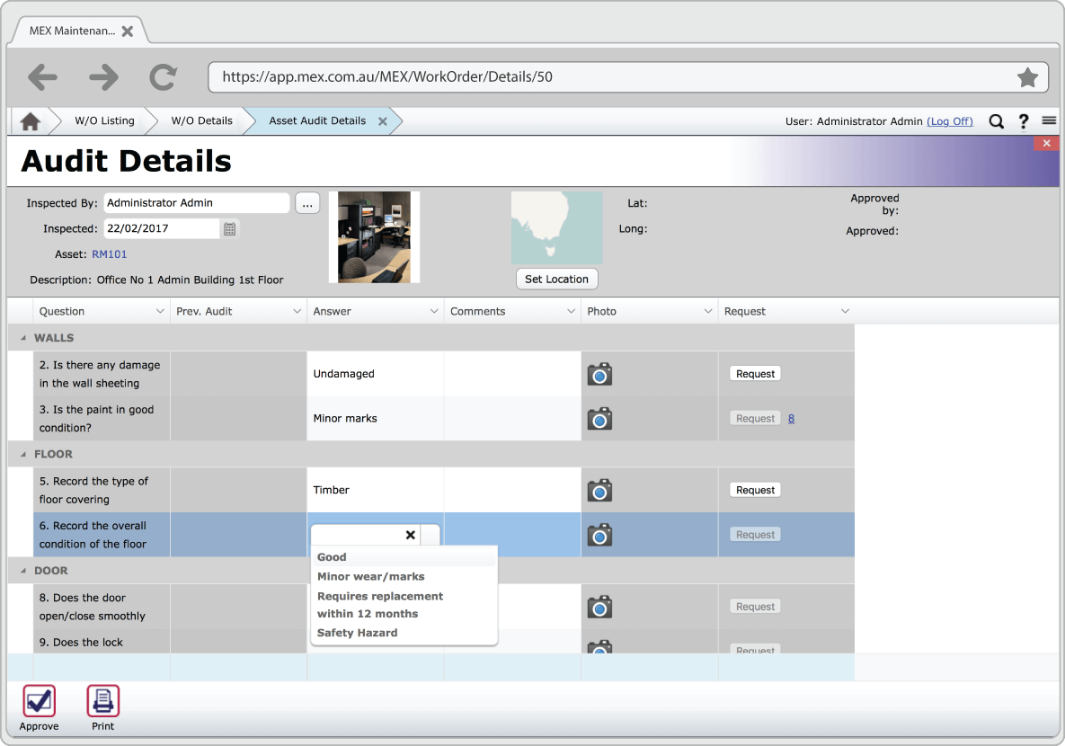 MEX Auditing Details