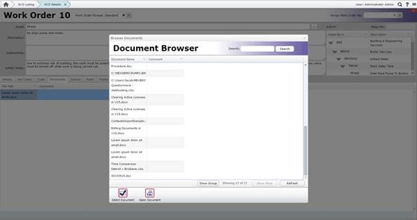 MEX Document Browser