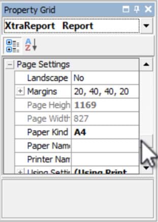 Setting paper kind to A4