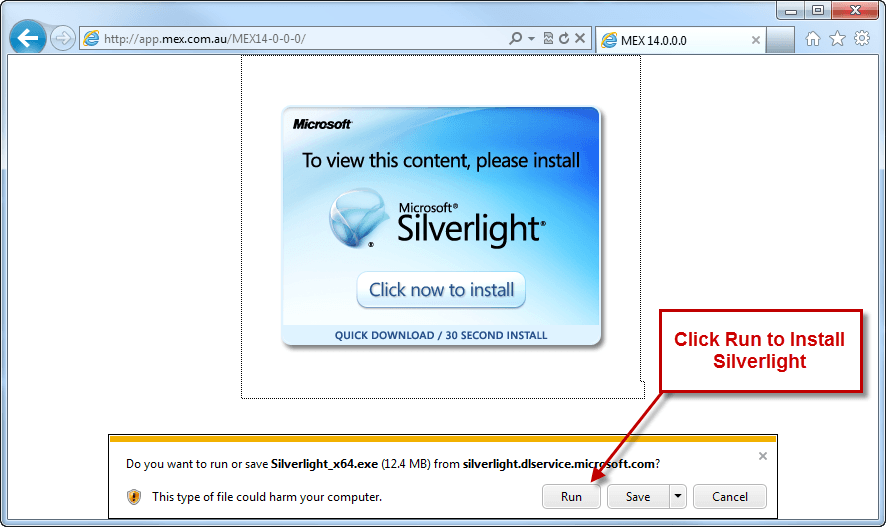 how to install silverlight on xp