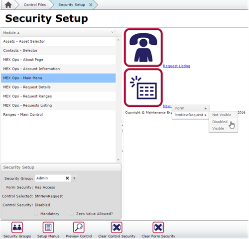 Security Settings