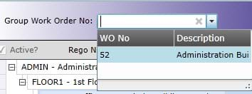 Select Group Work Order Number