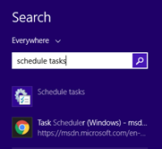 Open Schedule Tasks