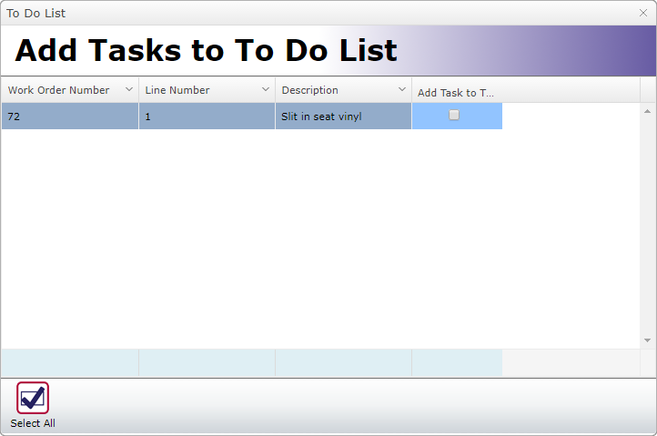 Add tasks to the To Do List