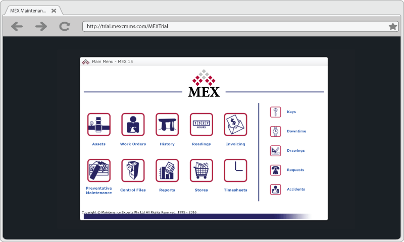 MEX Maintenance Software