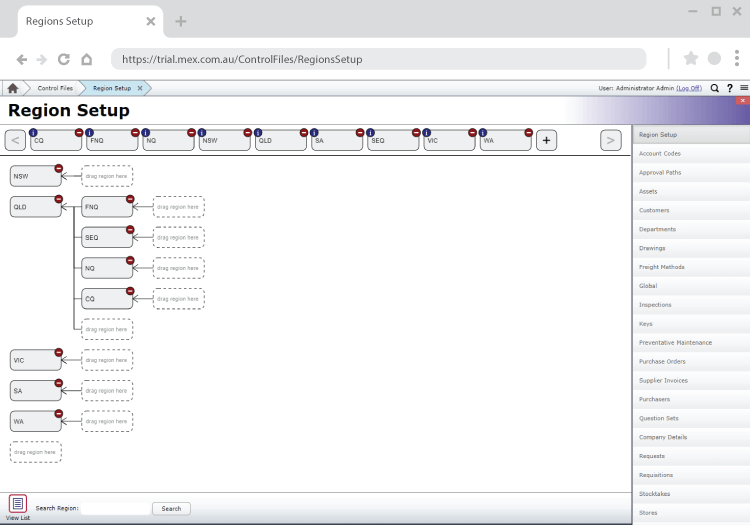 Regions mapping in the browser